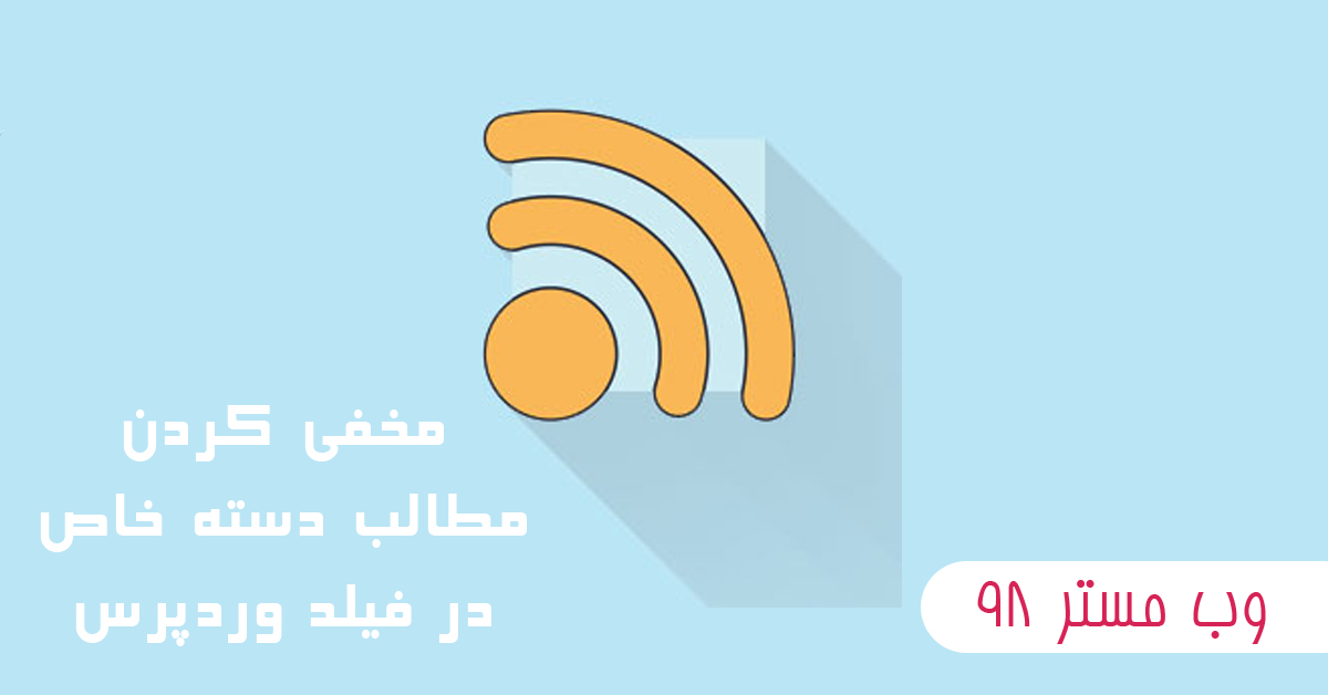 مخفی کردن دسته های خاص از فیلد های وردپرس