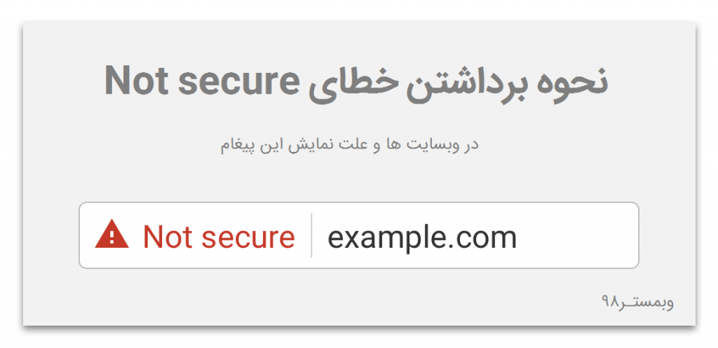 رفع پیغام not secure در سایت