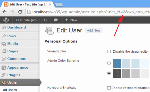 روش پیدا کردن id کاربران در وردپرس